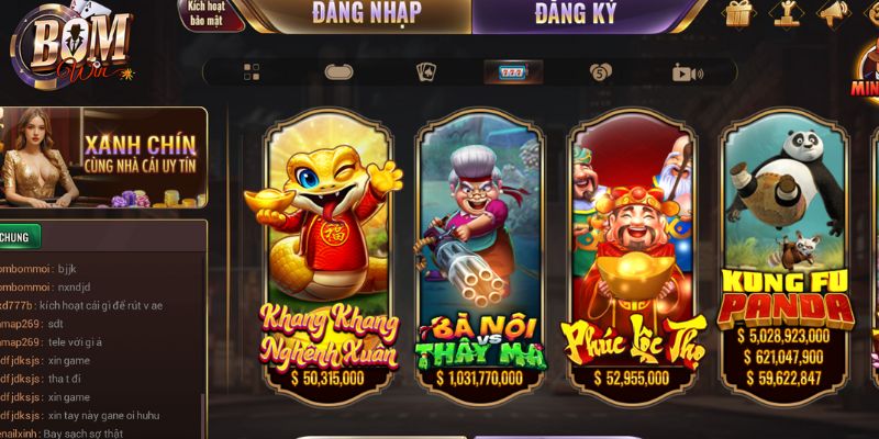 Slot game có tỷ lệ trả thưởng cực cao